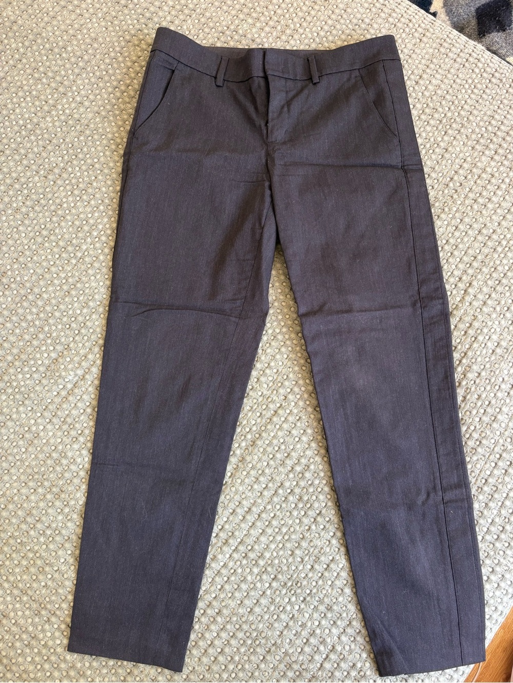 Theory Women's Ankle Crop Pants in Charcoal size 6